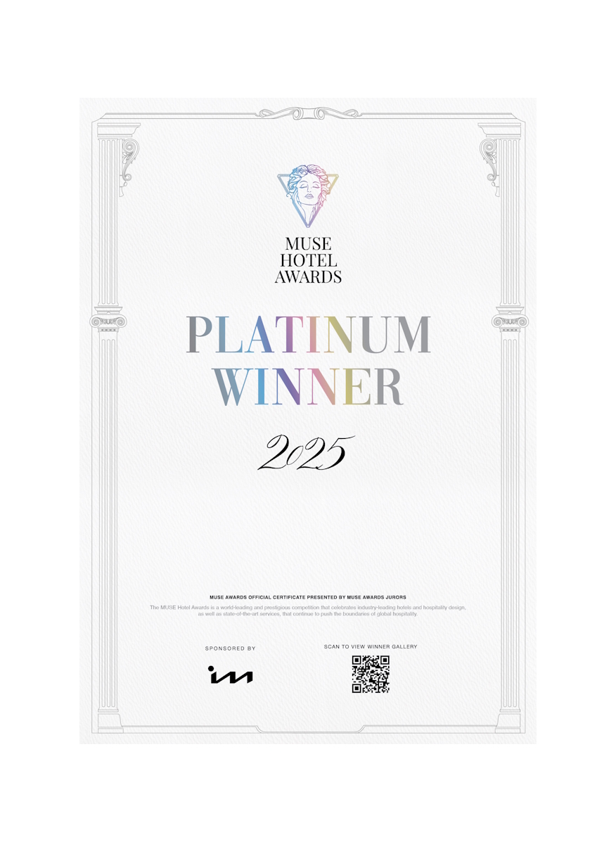 2025 MUSE Hotel Winner Certificate